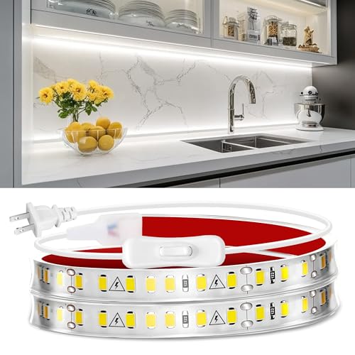 How to Install Led Strip Light under Cabinets Using 110V Easily